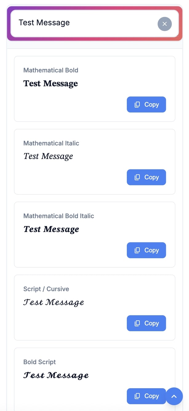 Collage showing cursive, bold, gothic, bubble, and glitch fonts.